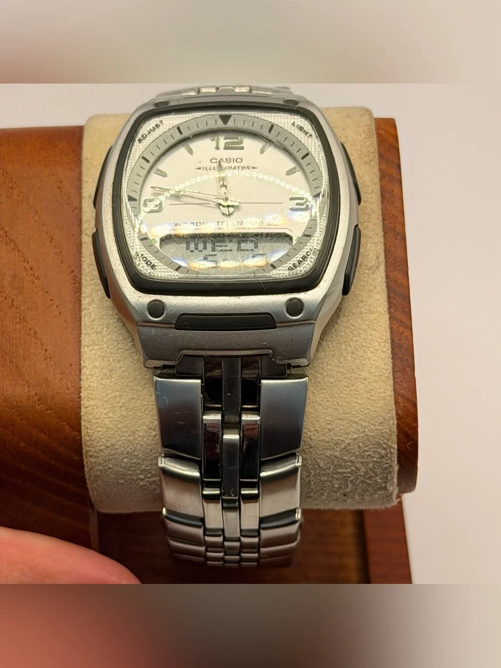 2005 Casio Illuminator, AW-81, Stainless Steel, Analog &‎ Digital Watch